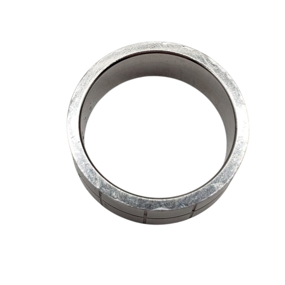 Men's Stainless Steel Silver Tone Band Ring Size 9 - Picture 3 of 7